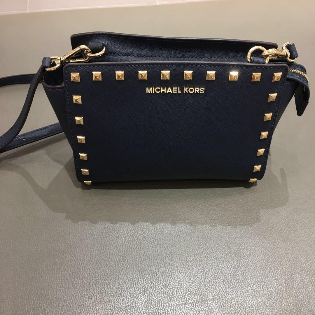 Michael Kors selma mini saffiano bag, Women's Fashion, Bags & Wallets,  Cross-body Bags on Carousell