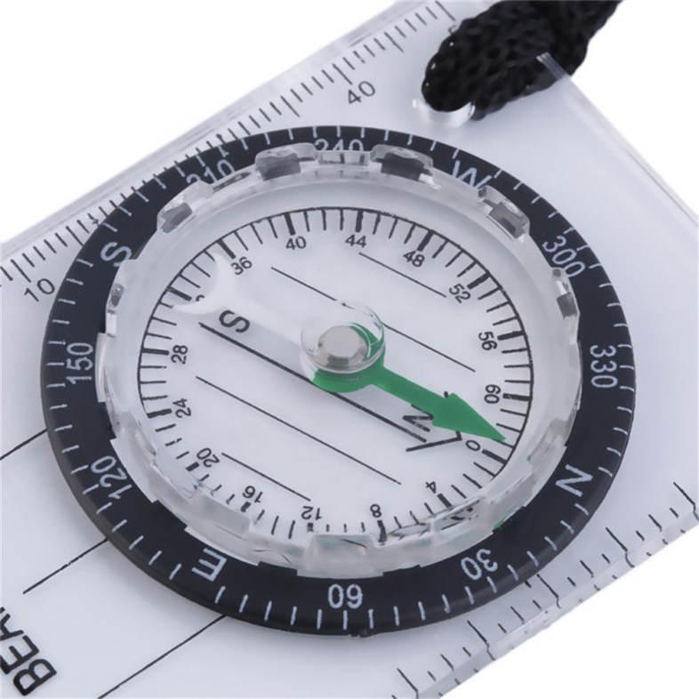 Mini Baseplate Compass Map Scale Ruler for Outdoor Camping Hiking ...