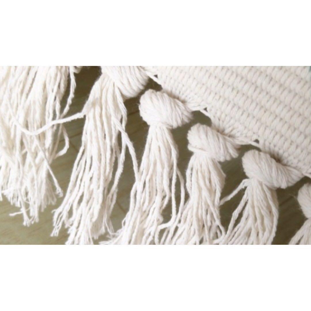 Moroccan Inspired Floral Tassel Rug (2 Sizes), Furniture & Home Living ...