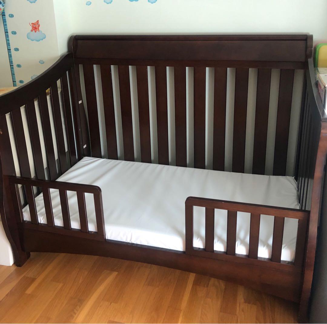Multifunctional Growth Type Baby Cot Bed Babies Kids Cots