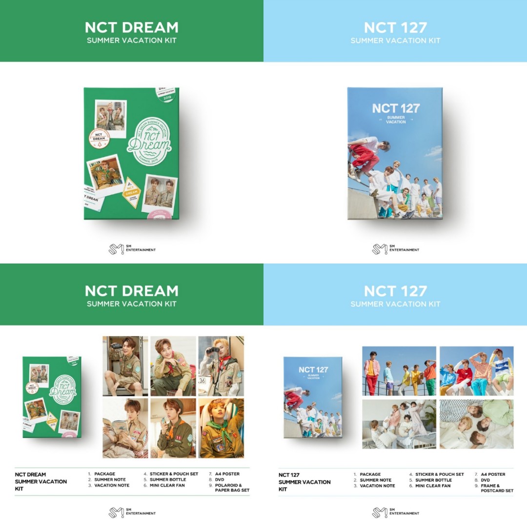 NCT127 & NCT DREAM SUMMER VACATION KIT, Hobbies & Toys ...