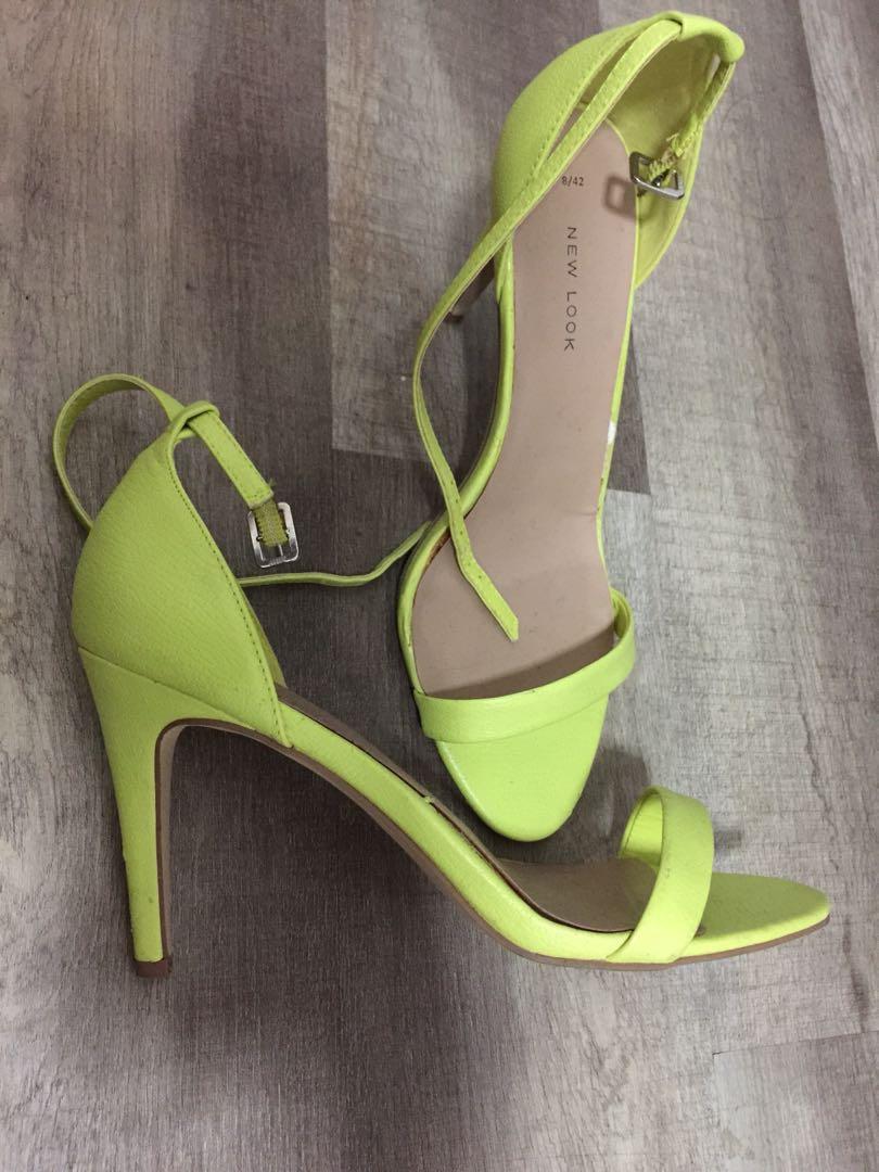 neon heels new look