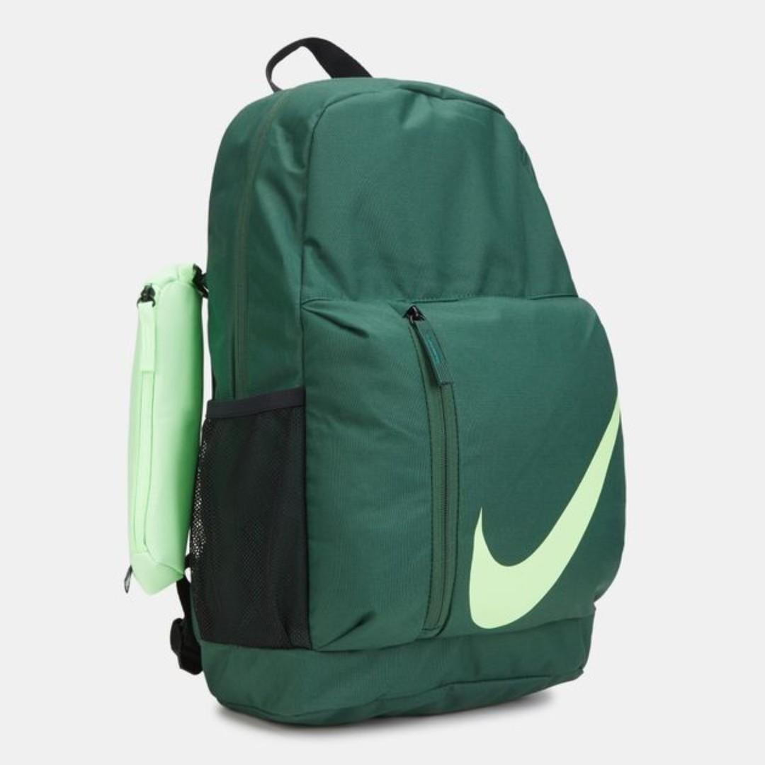 Nike Elemental Unisex Backpack with Free Pouch= GREEN (Category: Backpacks) located in Davao. Submitted by barato2017 (Listing ID 226316844, Image 1). Description: item condition: Brand New with Tag The Nike Elemental Backpack features padded, adjustable shoulder straps and multiple compartments for comfortable carrying and organised storage. Benefits Adjustable padded shoulder straps for comfortable carrying Dual-zip main compartment offers secu