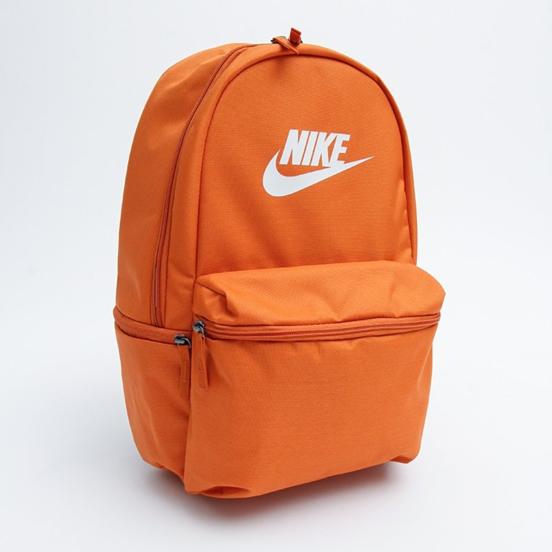 Orange and grey nike backpack 2025