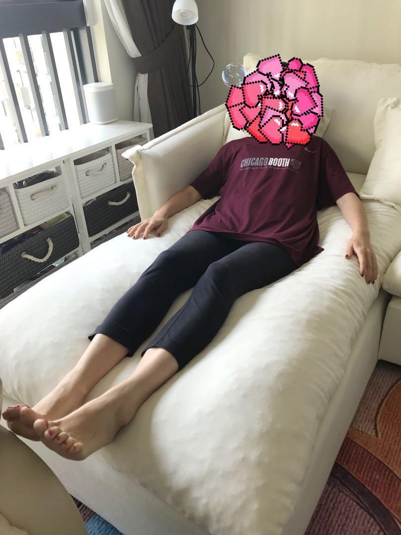 Nordic soft fabric couch, natural latex filling. 90new, Furniture & Home Living, Furniture