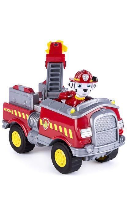 paw patrol marshall and fire truck