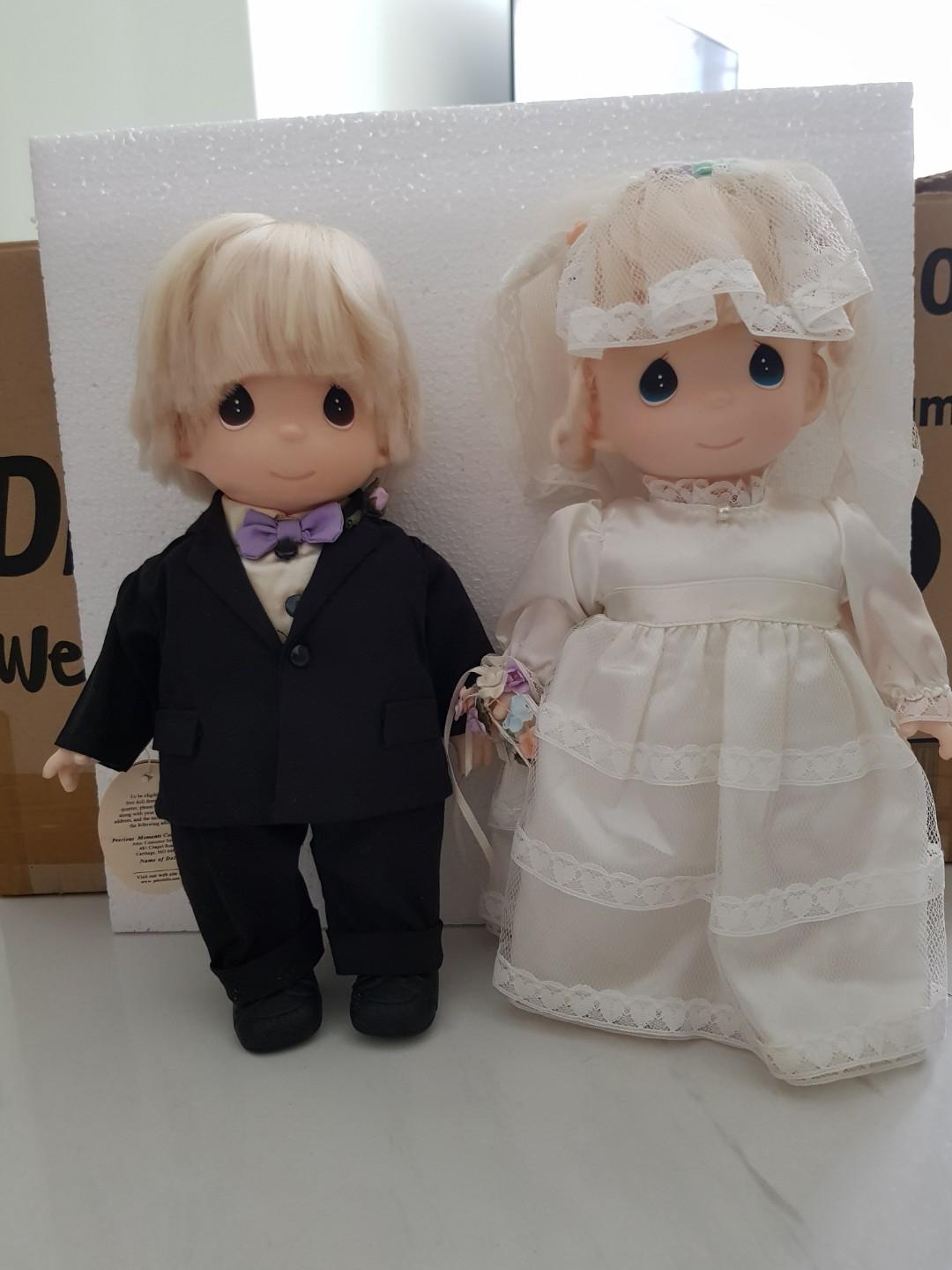 precious moments dolls bride and groom