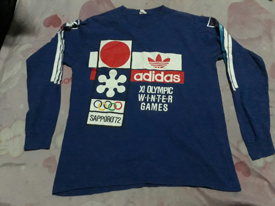 Rare Vintage Adidas XI Olympic Winter Games Sapporo 1972, Men's Fashion,  Clothes, Tops on Carousell