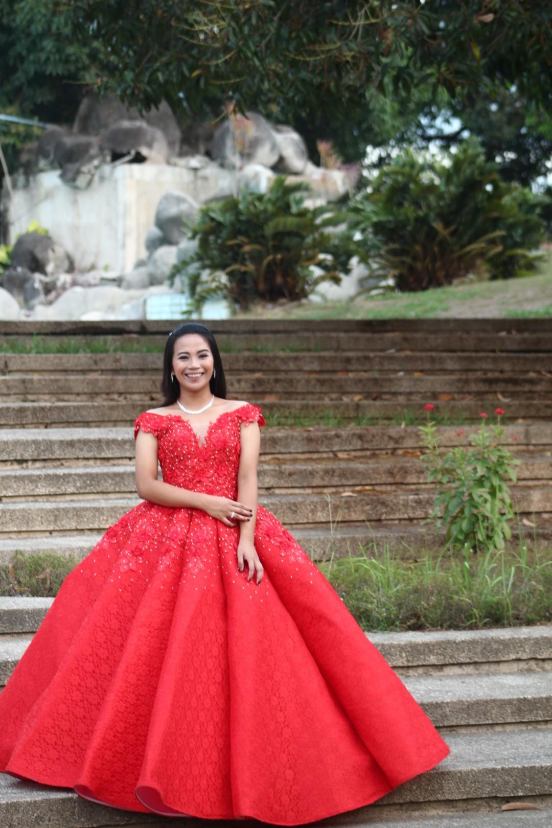 umbrella cut long gown