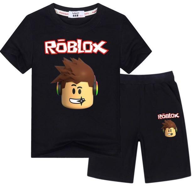 roblox hoodies pants suit kids hoodies with pocket for boys and girls two pieces set sweatshirt shopee singapore