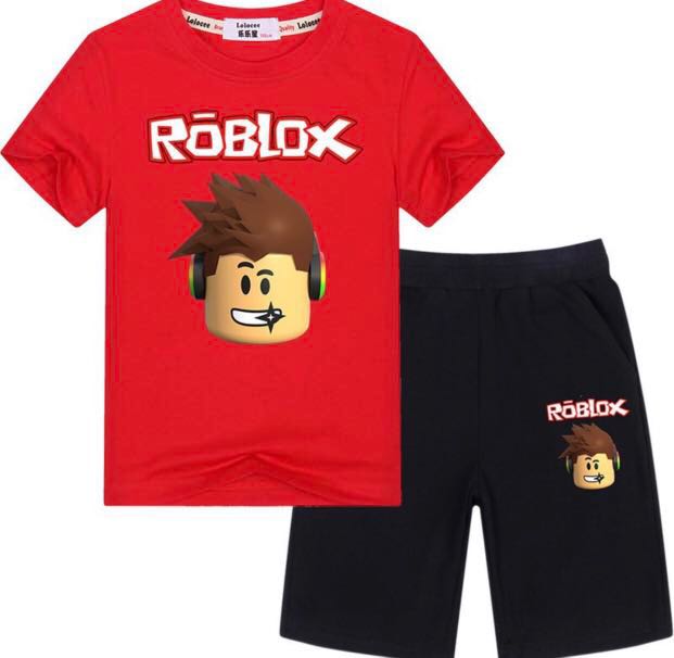 Roblox Shirt And Pants Kids Luxury Apparel Kids On Carousell - roblox hoodies pants suit kids hoodies with pocket for boys and girls two pieces set sweatshirt shopee singapore