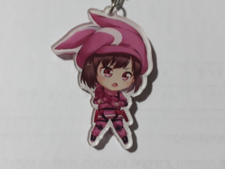 SAO LLENN Pink Devil Anime Keychain