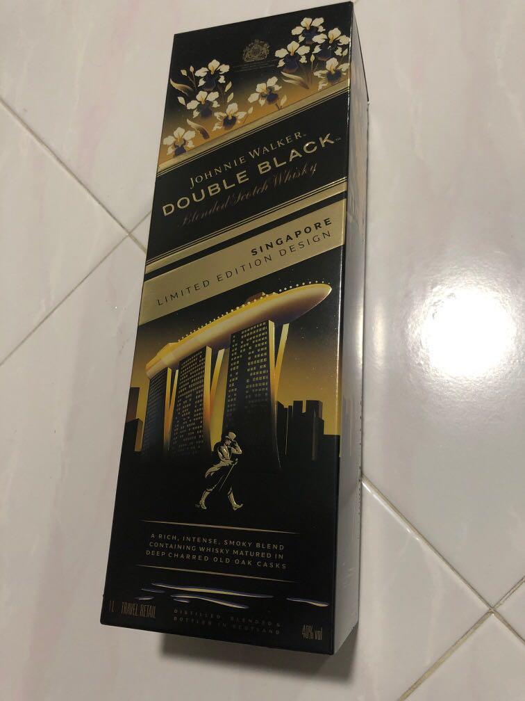 Singapore limited edition Double Black 1L Johnnie Walker ...