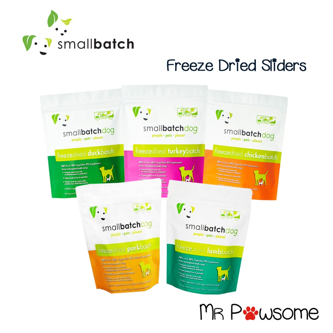 Smallbatch Dog Freeze Dried Sliders Food 14oz 400g Pet