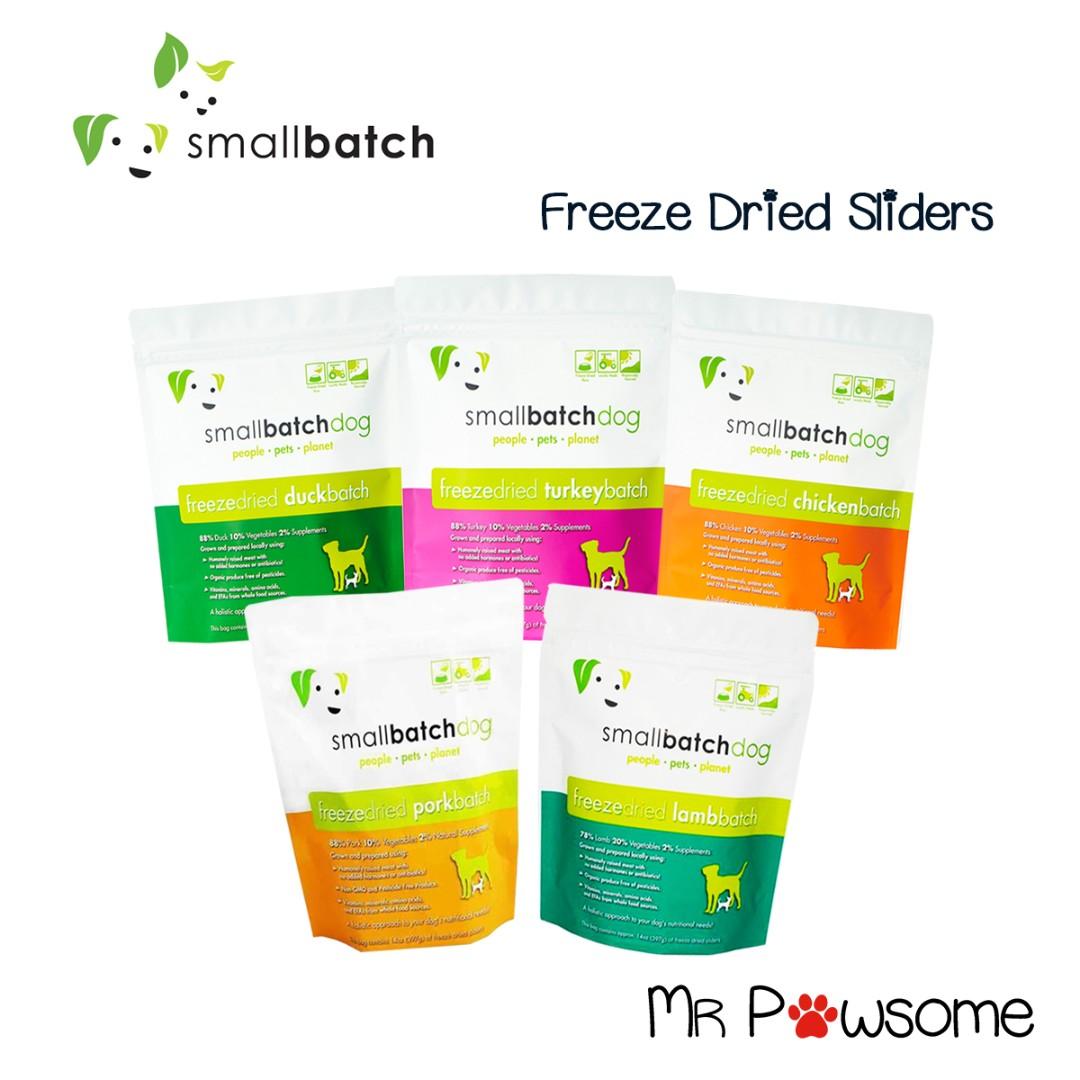 Smallbatch Dog Freeze Dried Sliders Food 14oz 400g Pet