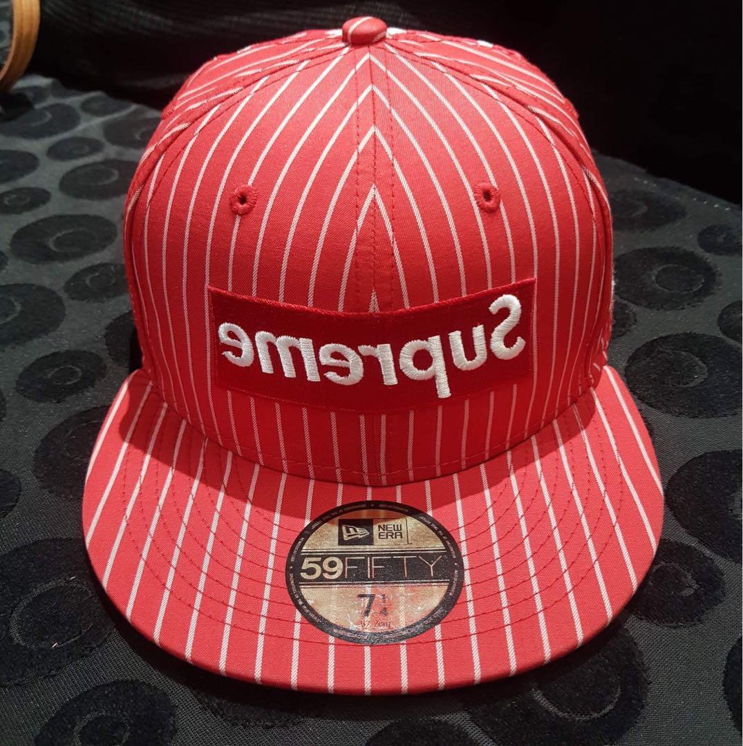Supreme comme des garcons new era outlet