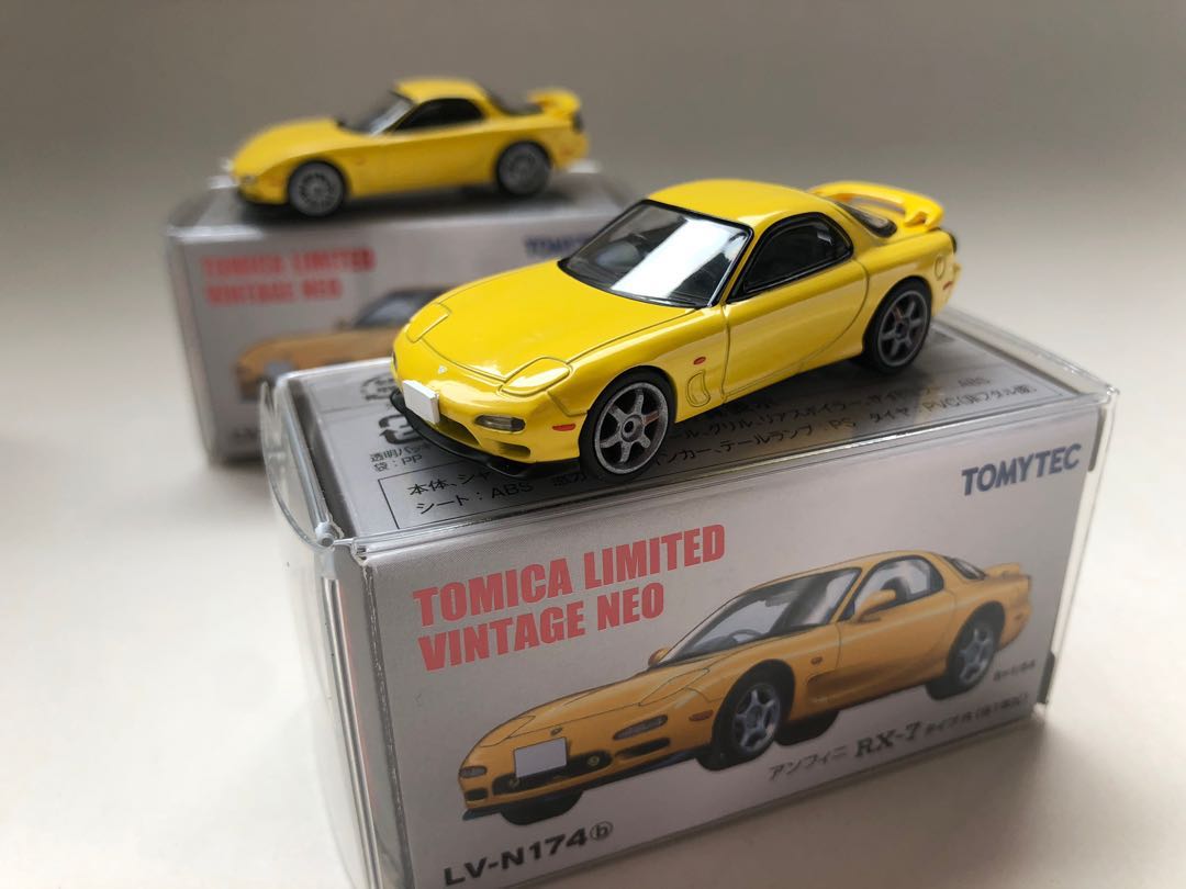 Tomytec Mazda Rx7 tlv tomica limited vintage 改te37 rpf1 1:64