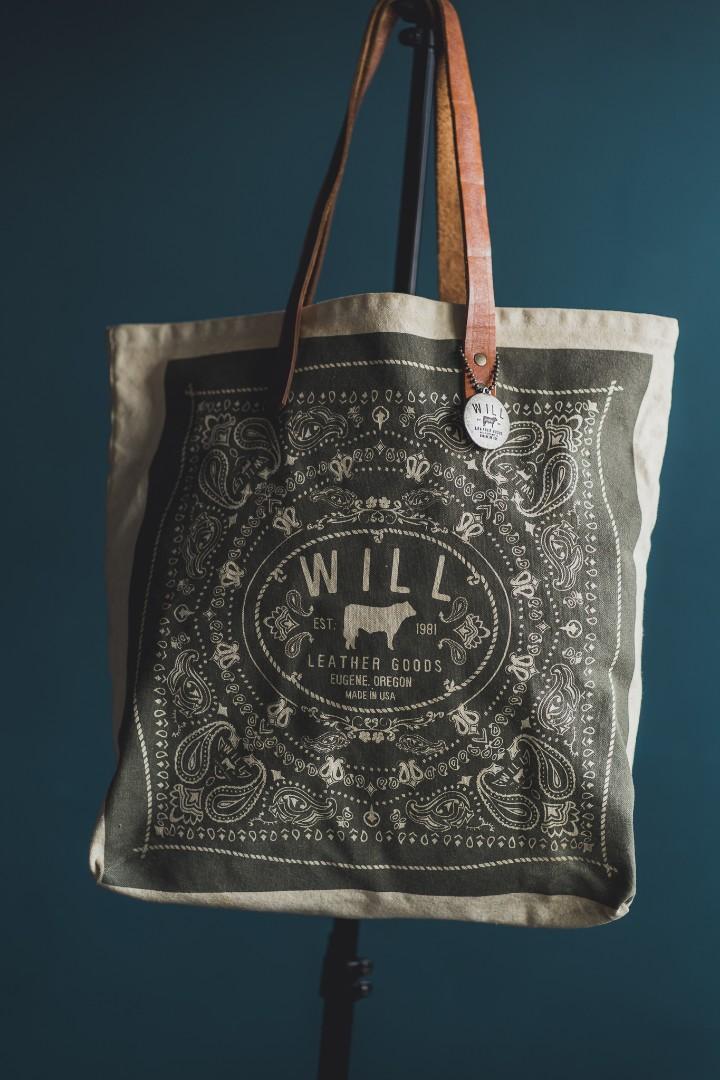 will leather goods tote