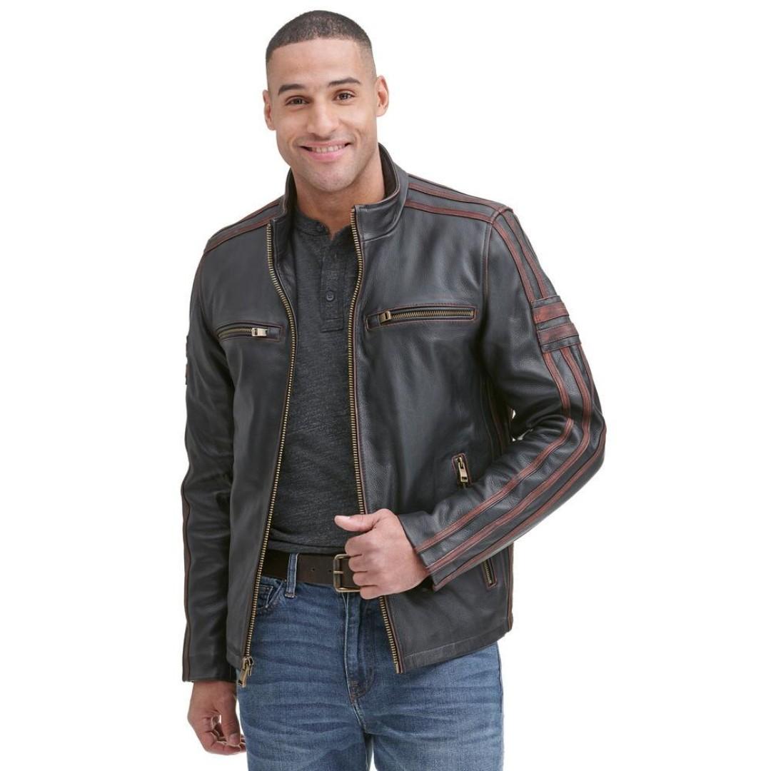 Wilsons leather outlet black rivet