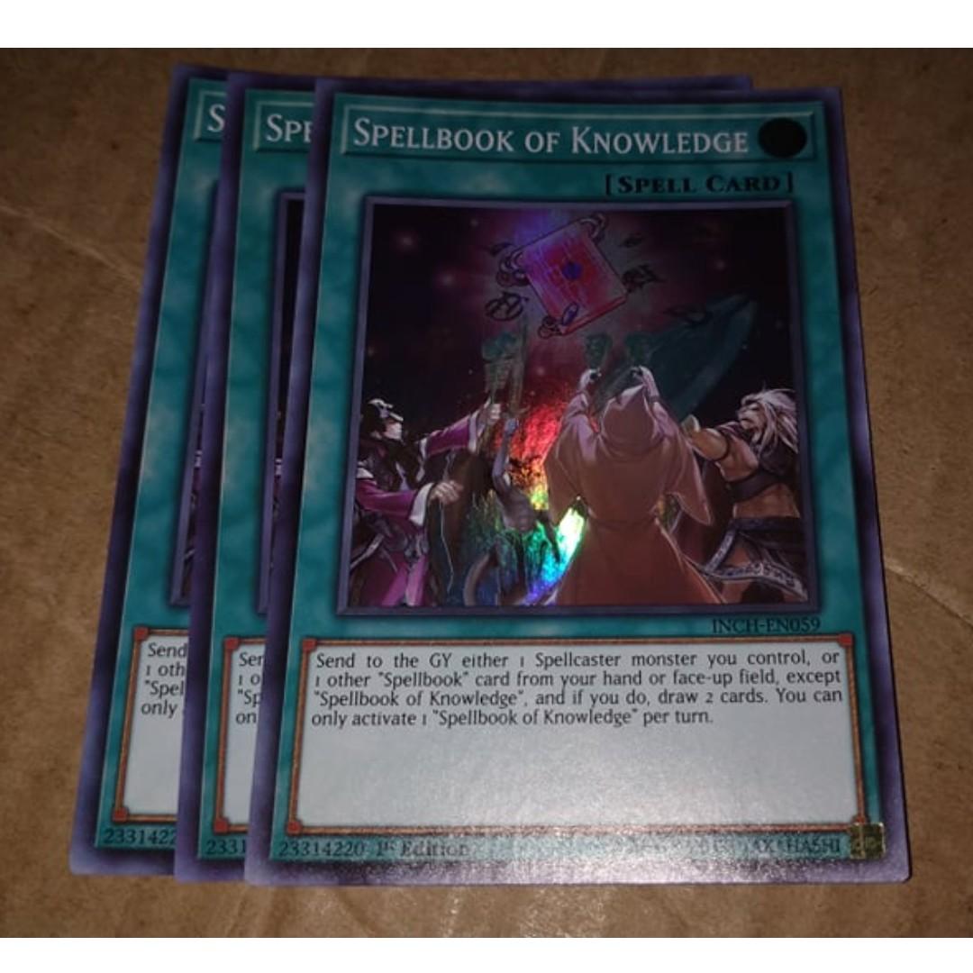 Yugioh Spellbook Of Knowledge Inch En059 Tcg Toys Games Board Games Cards On Carousell This page notes details of spellbook of knowledge (spell/normal spell) : carousell