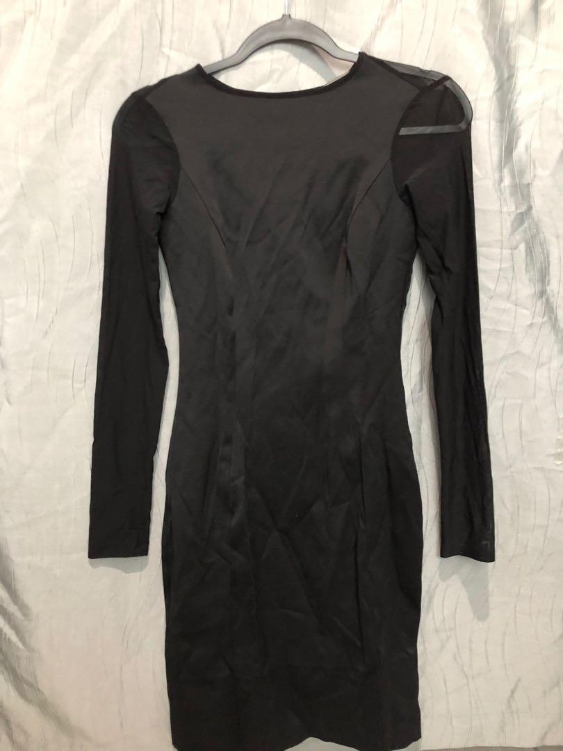 zara see through dress