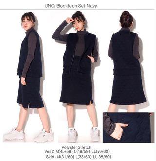 Vest dan rok navy original