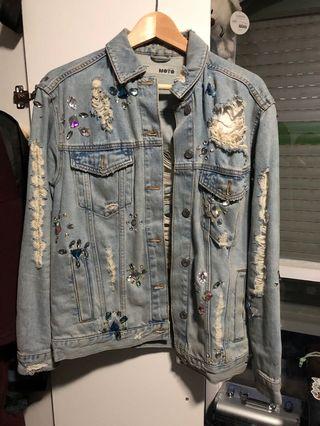 Topshop jewelled denim jacket