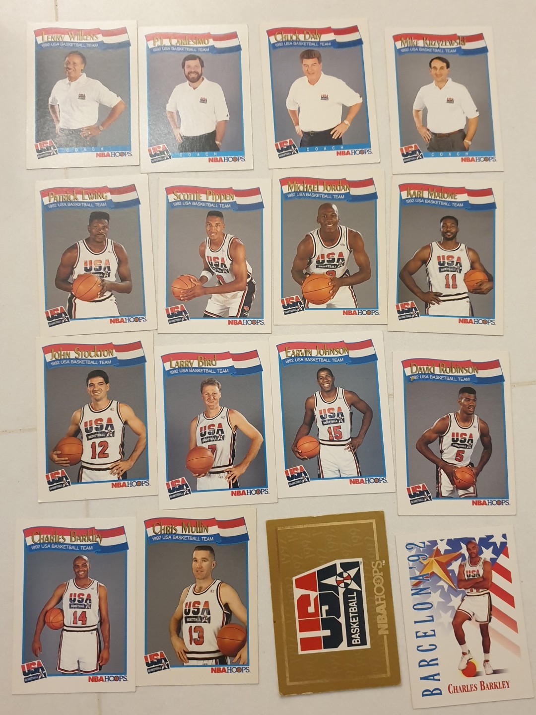 michael jordan 1992 usa basketball team card