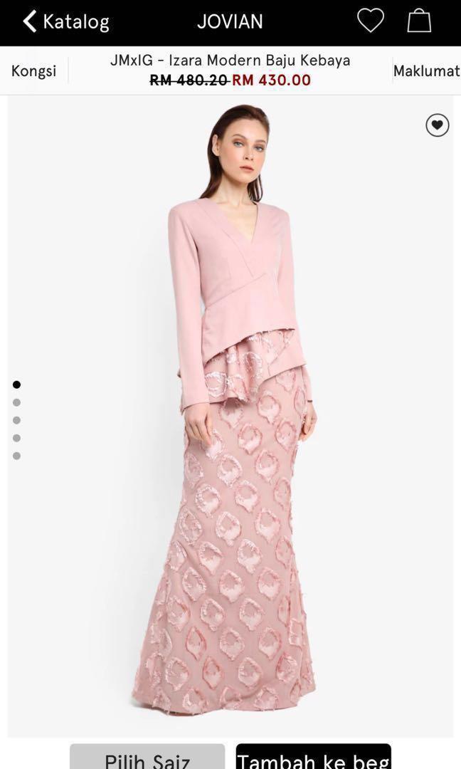 Dusty baju pink kurung FashionHub