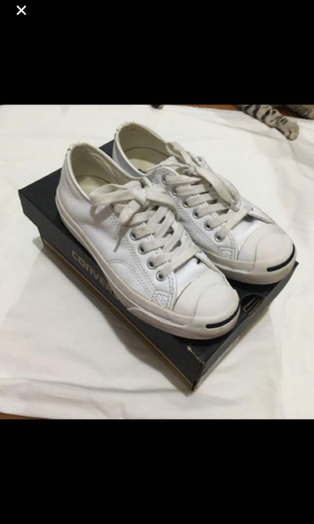 jack purcell all white leather