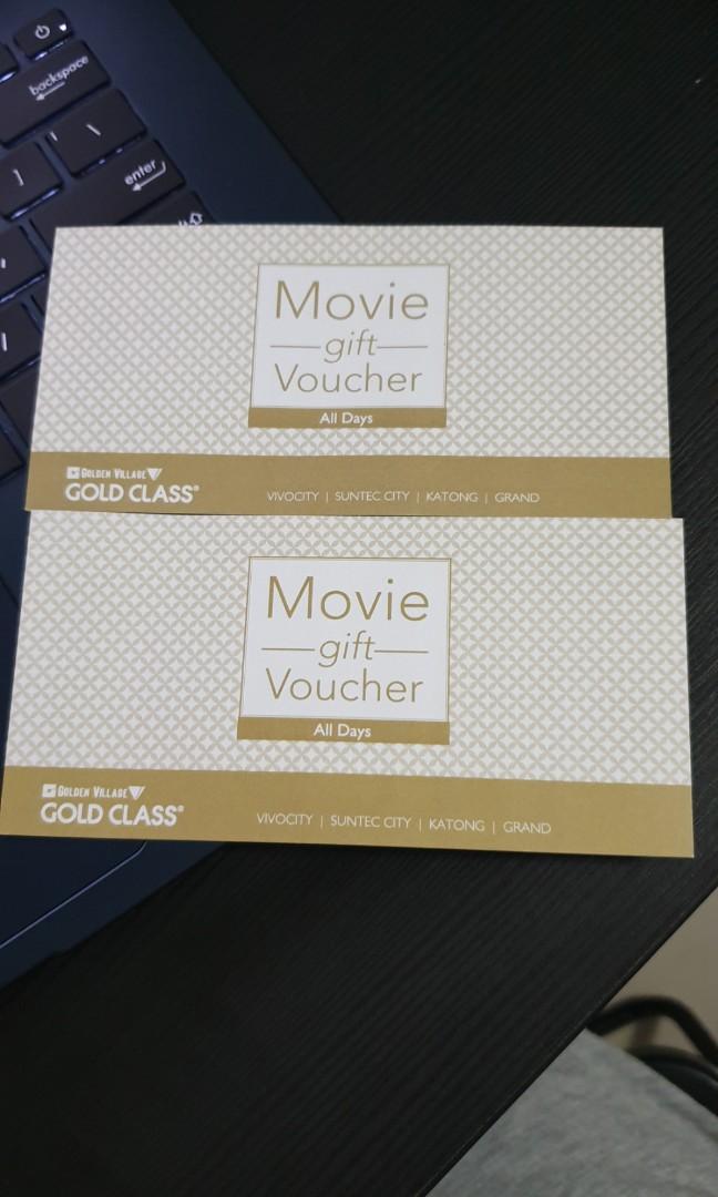 Avengers Endgame GV Gold Class, Tickets & Vouchers, Vouchers on Carousell