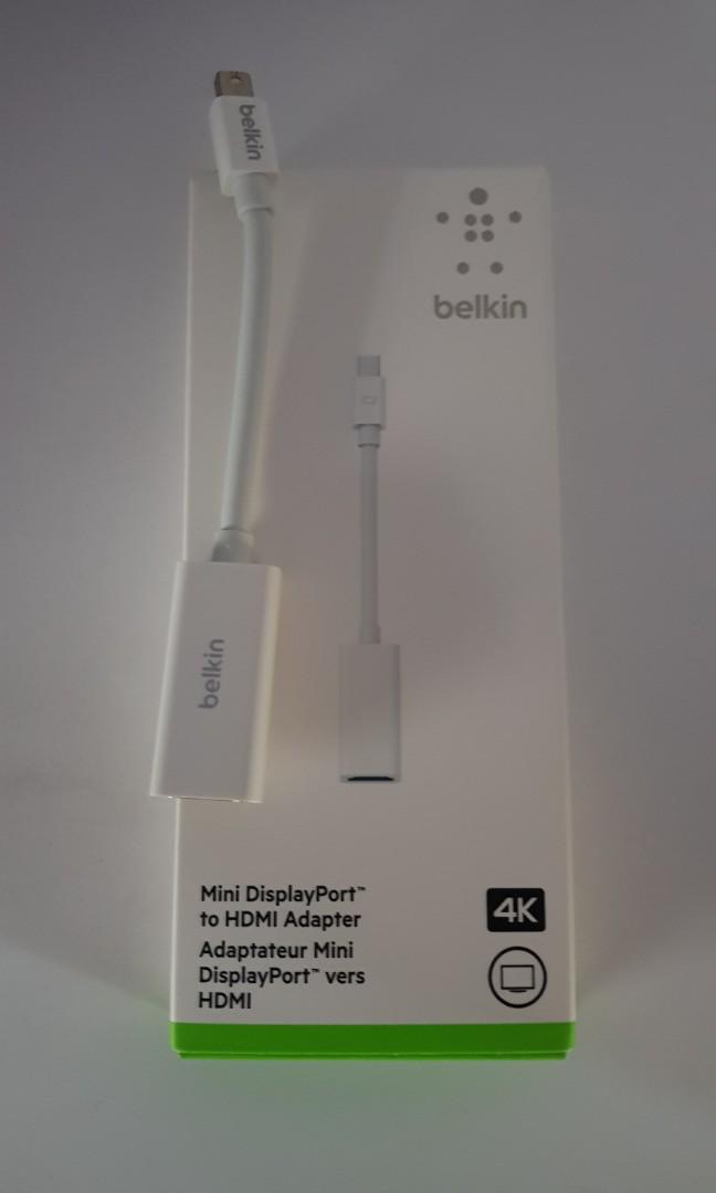 Belkin 4k Mini Displayport To Hdmi Adapter Electronics Others On Carousell