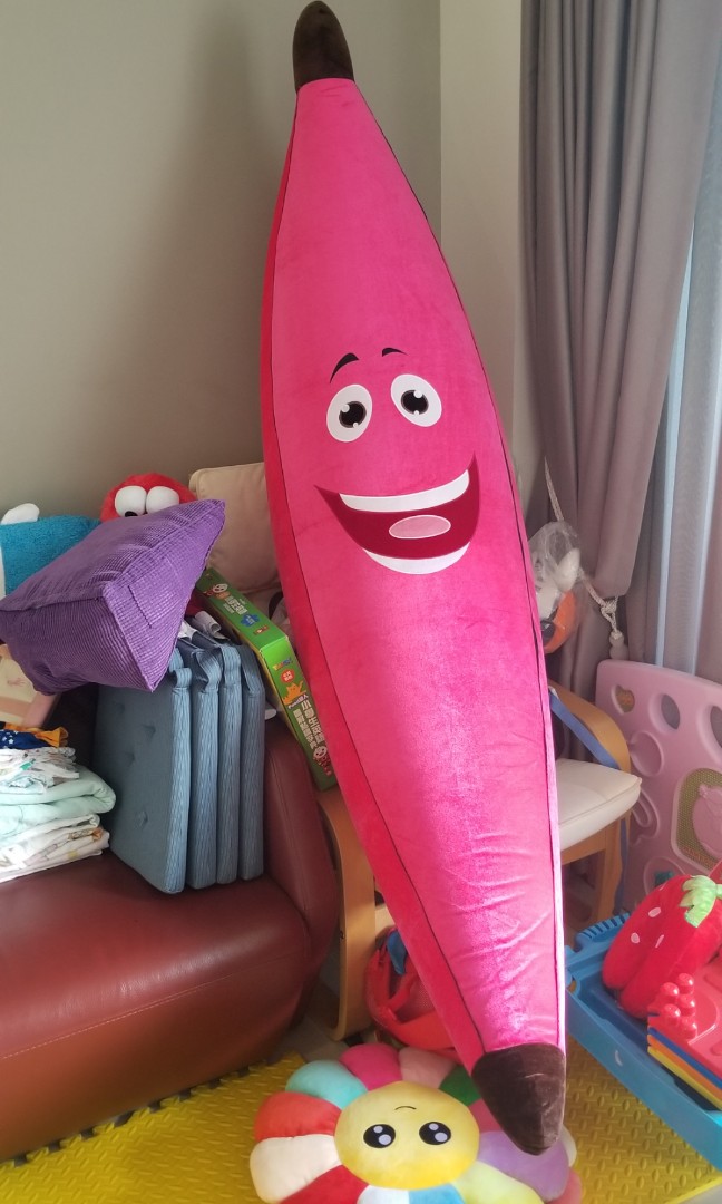 Big banana shop soft toy
