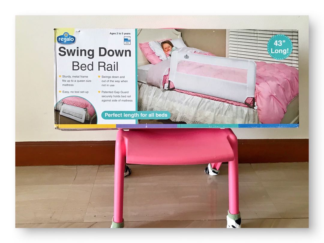 Brand New Regalo Swing Down Bed Rail Babies Kids Cots