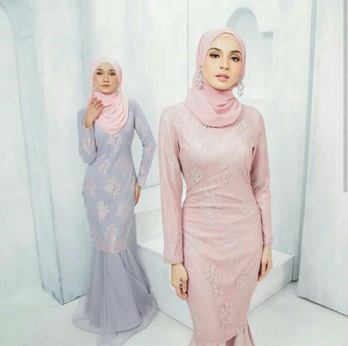 Carla Luxe Kurung Baju Raya 2019 Lace Moden Women s Fashion Muslimah Fashion Baju Kurung sets on Carousell