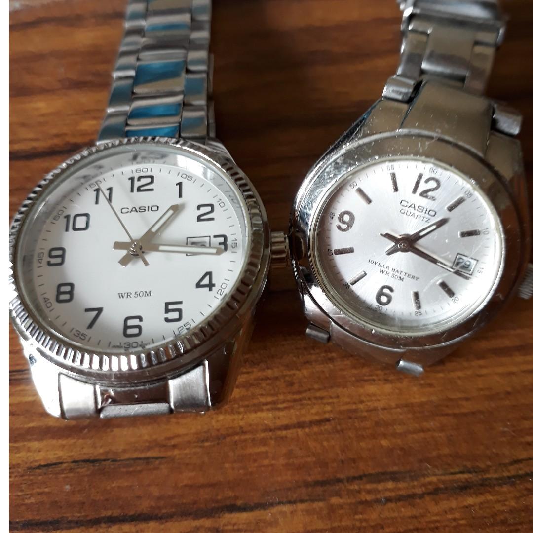 casio stainless steel back water resistant 5 bar