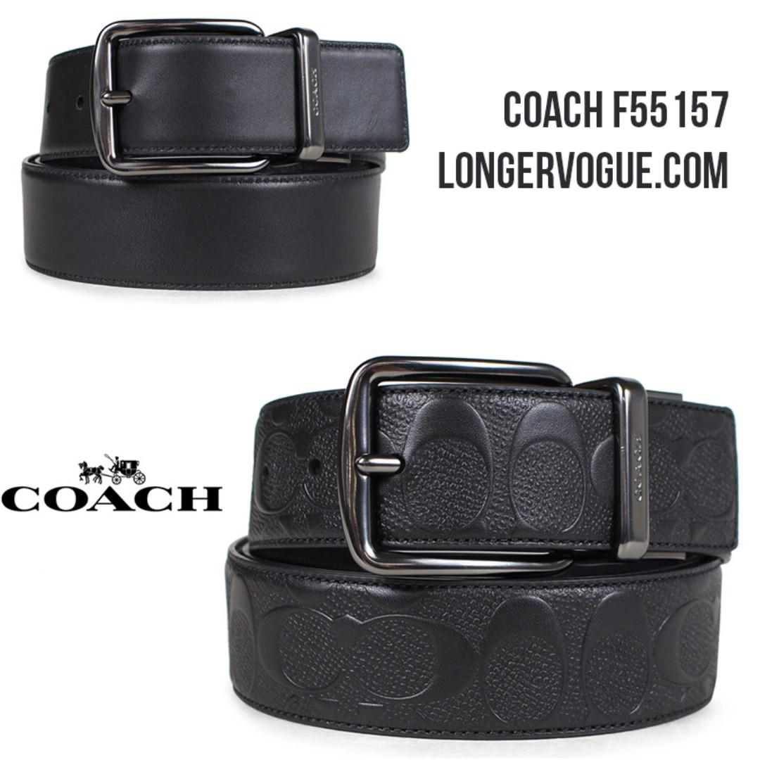 Coach Men Reversible Belt F55157 Gift Men S Fashion Accessories