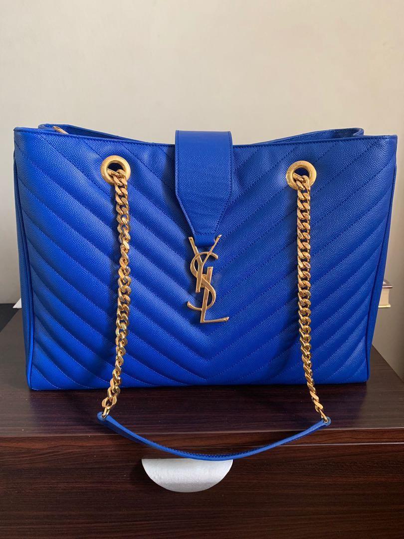 Ysl monogram shopper best sale tote