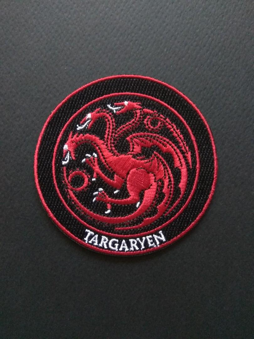 Game Of Thrones Targaryen Logo Iron On Patch Design Craft Craft Supplies Tools On Carousell