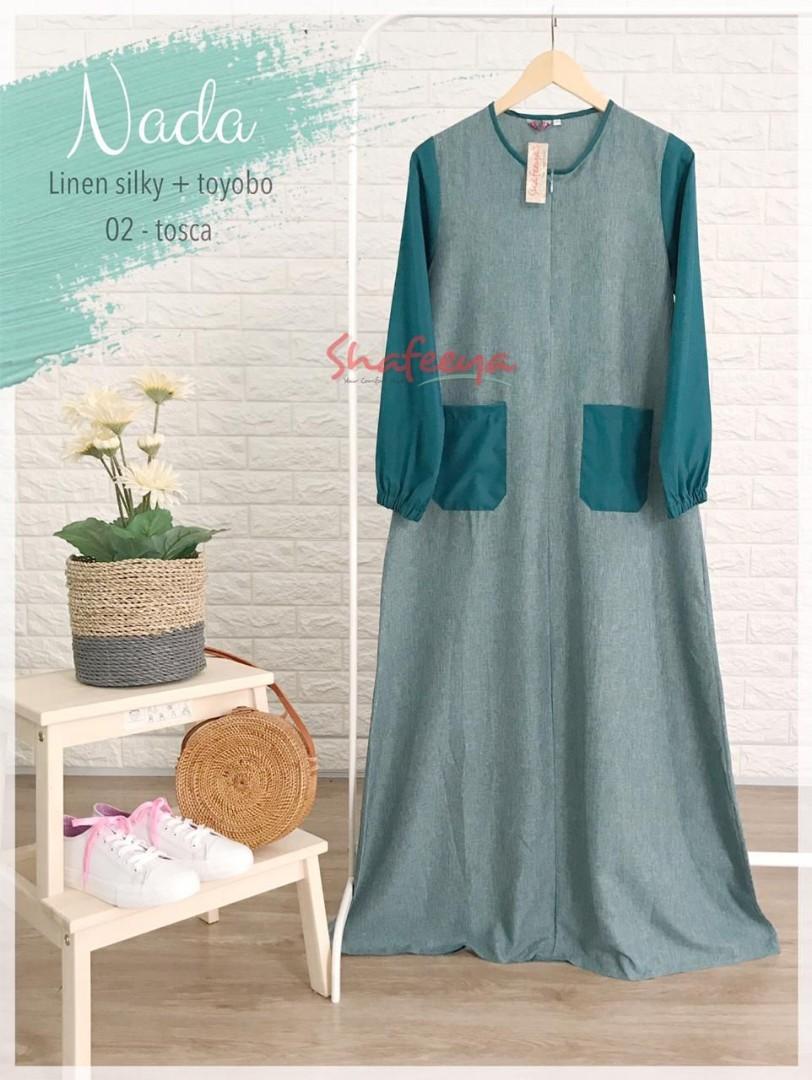 Gamis Shafeeya Tosca Ukuran S Fesyen Wanita Muslim Fashion Gaun Di Carousell