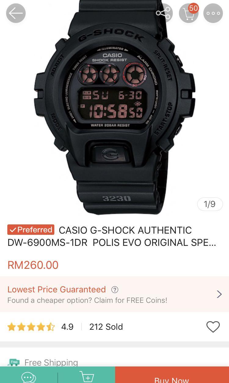 G Shock DW 6900MS 1 3230 Polis Evo