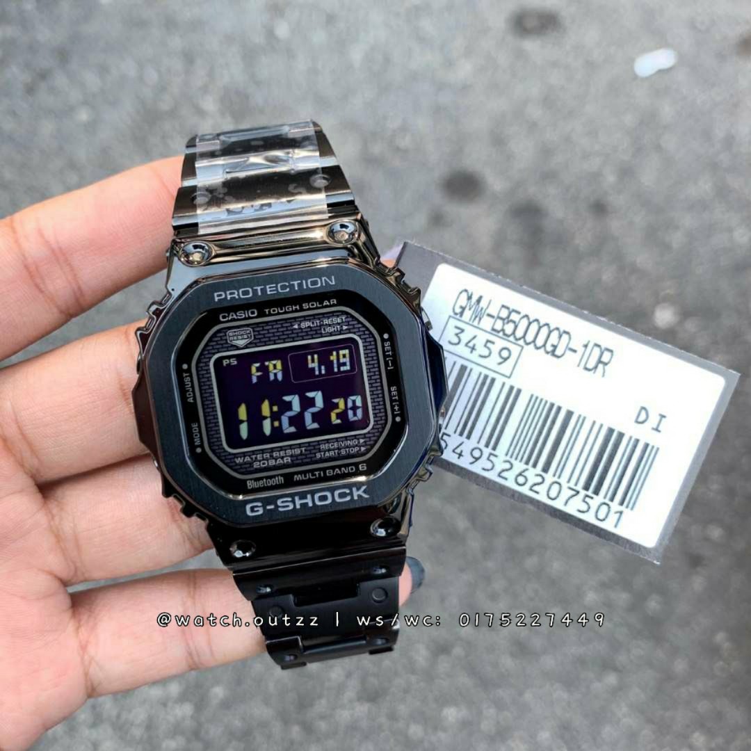 G Shock Petak Multiband 6 x Bluetooth black GMW B5000GD 1A