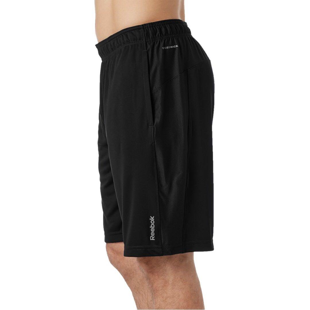 reebok men's solid performance shorts