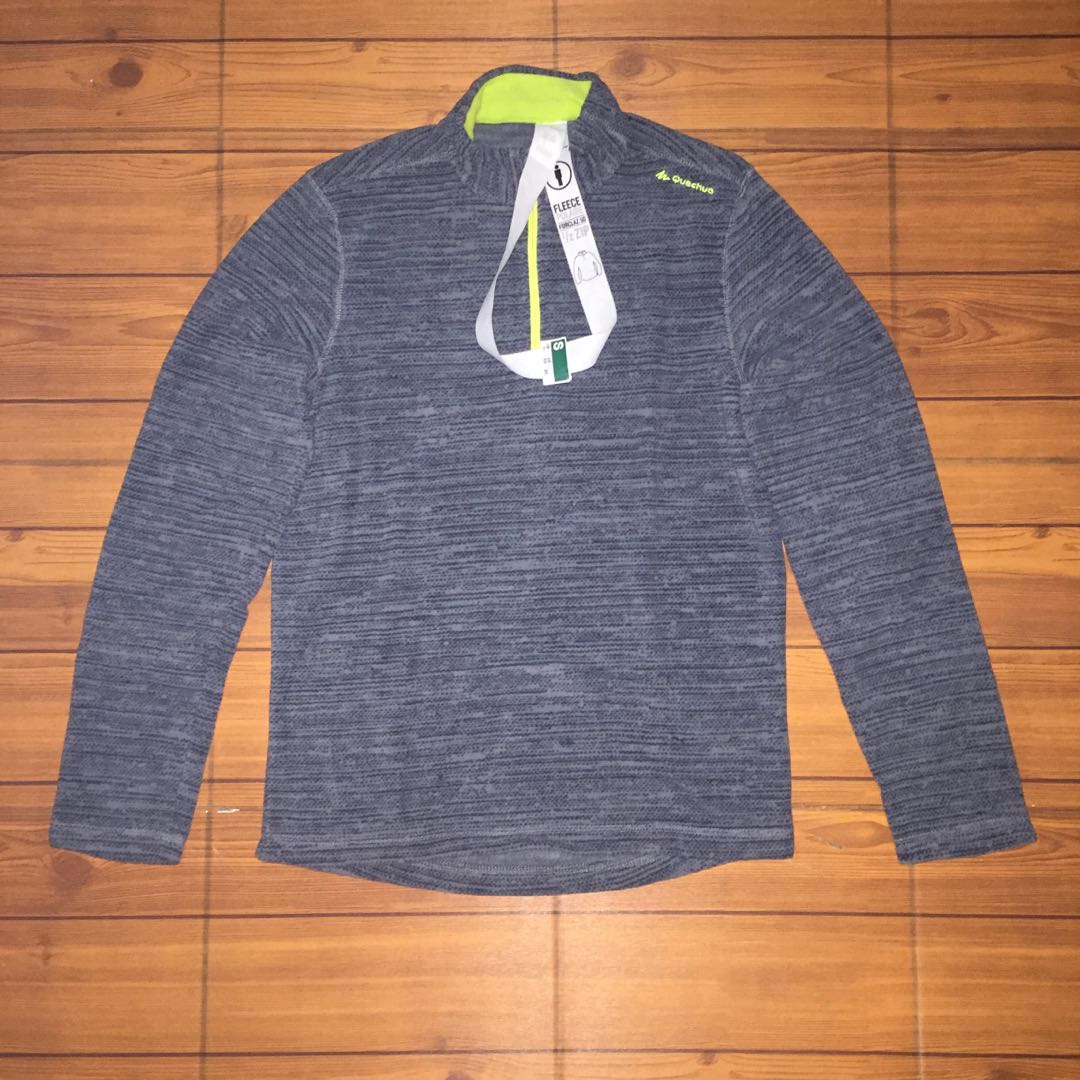 Jaket Quechua Fleece, Fesyen Pria, Pakaian , Baju Luaran di Carousell