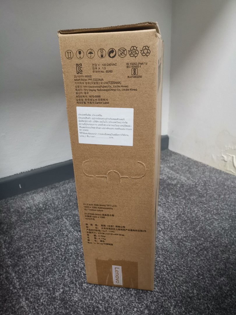Lenovo Thinkvision T2224d 21 5 Monitor Electronics Computer Parts Accessories On Carousell