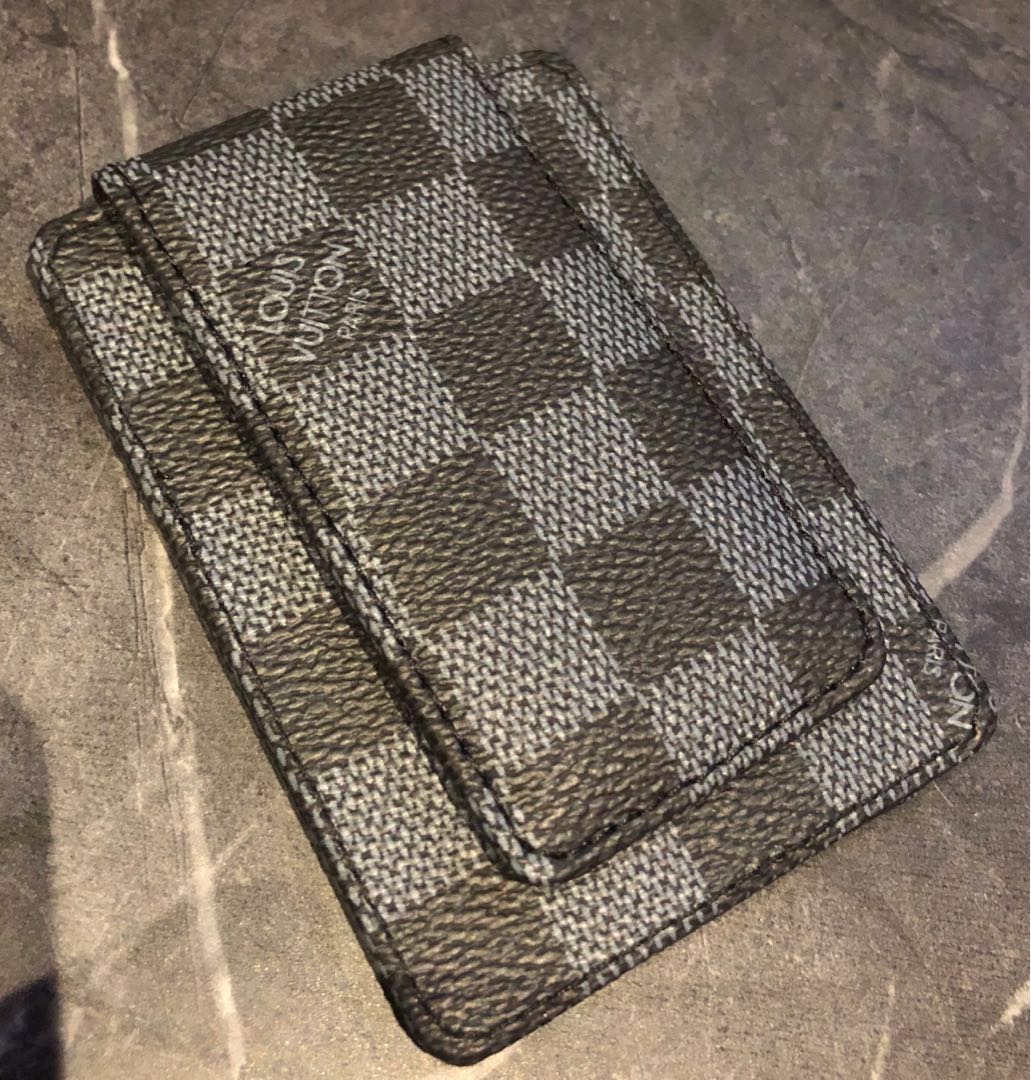 Louis Vuitton Prince Card Holder with Bill Clip Damier Graphite Gray in  Coated Canvas with Silvertone  US