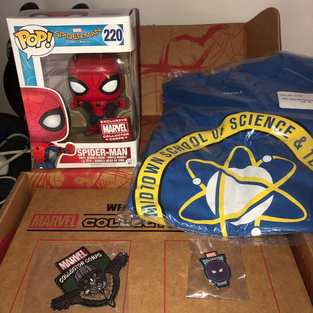 Funko Pop Marvel Collector Corps Spider Man Marvel Collector Corps