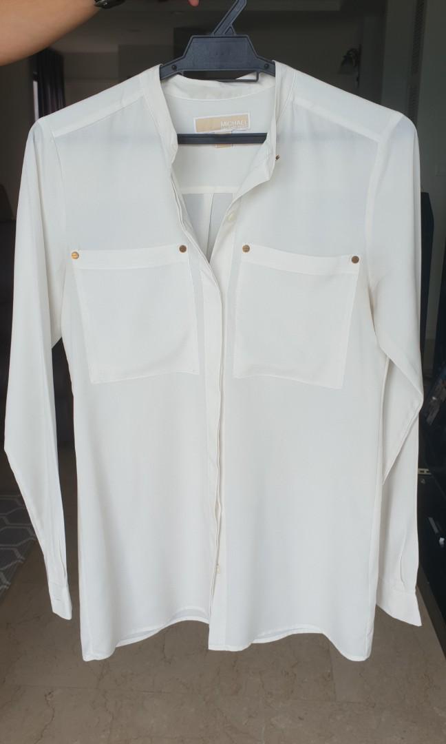 Michael kors shop white blouse