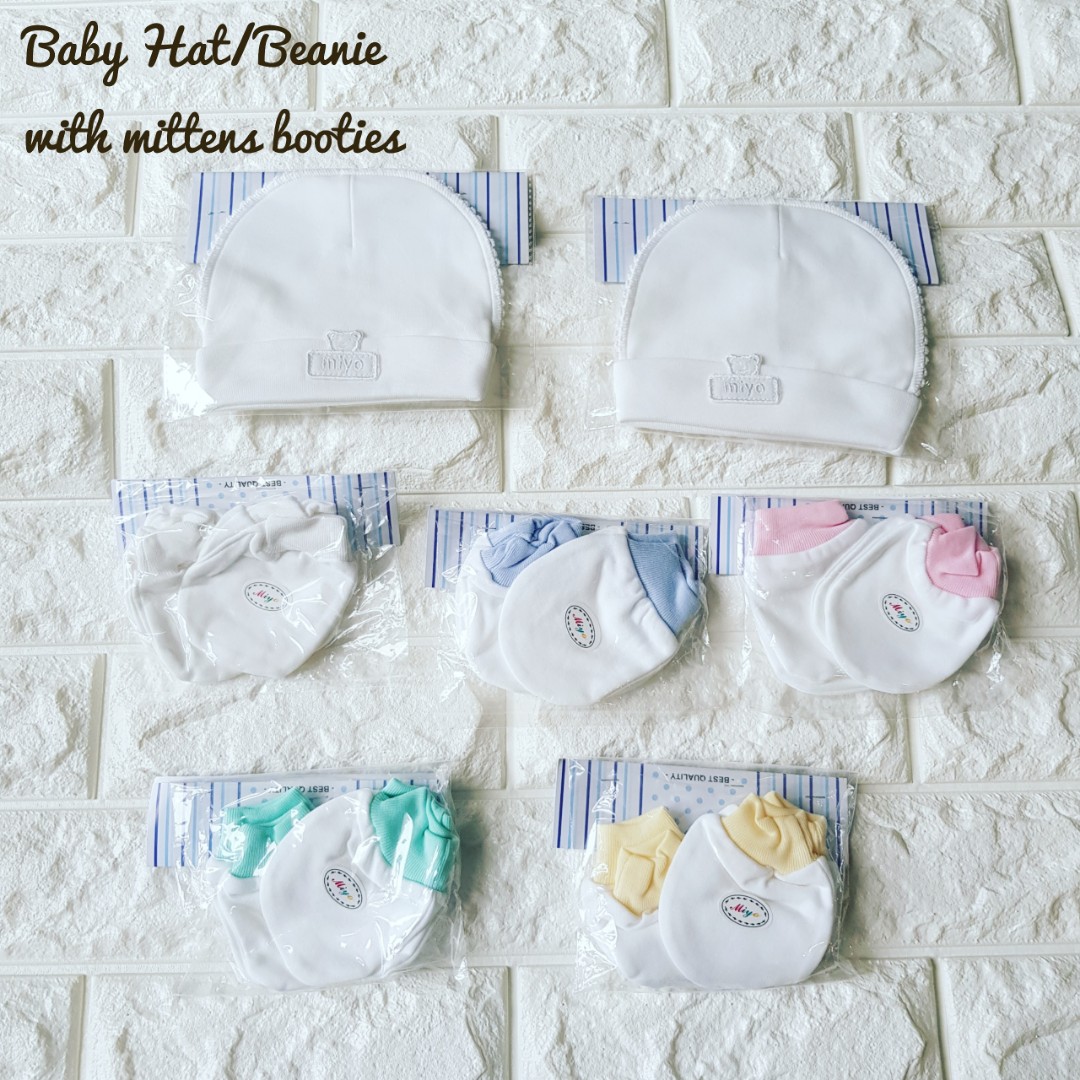 Newborn baby hat Baby Mittens and 