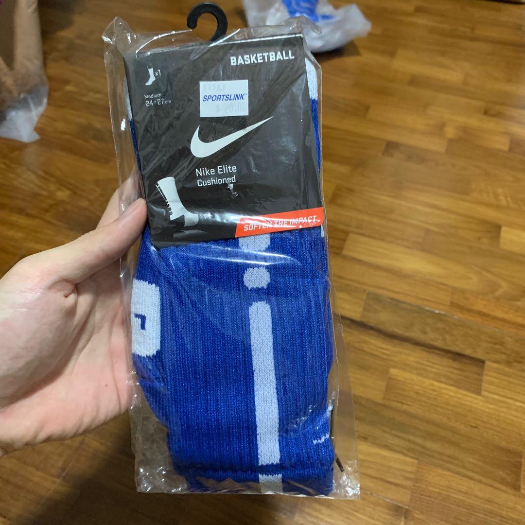 blue nike elite socks